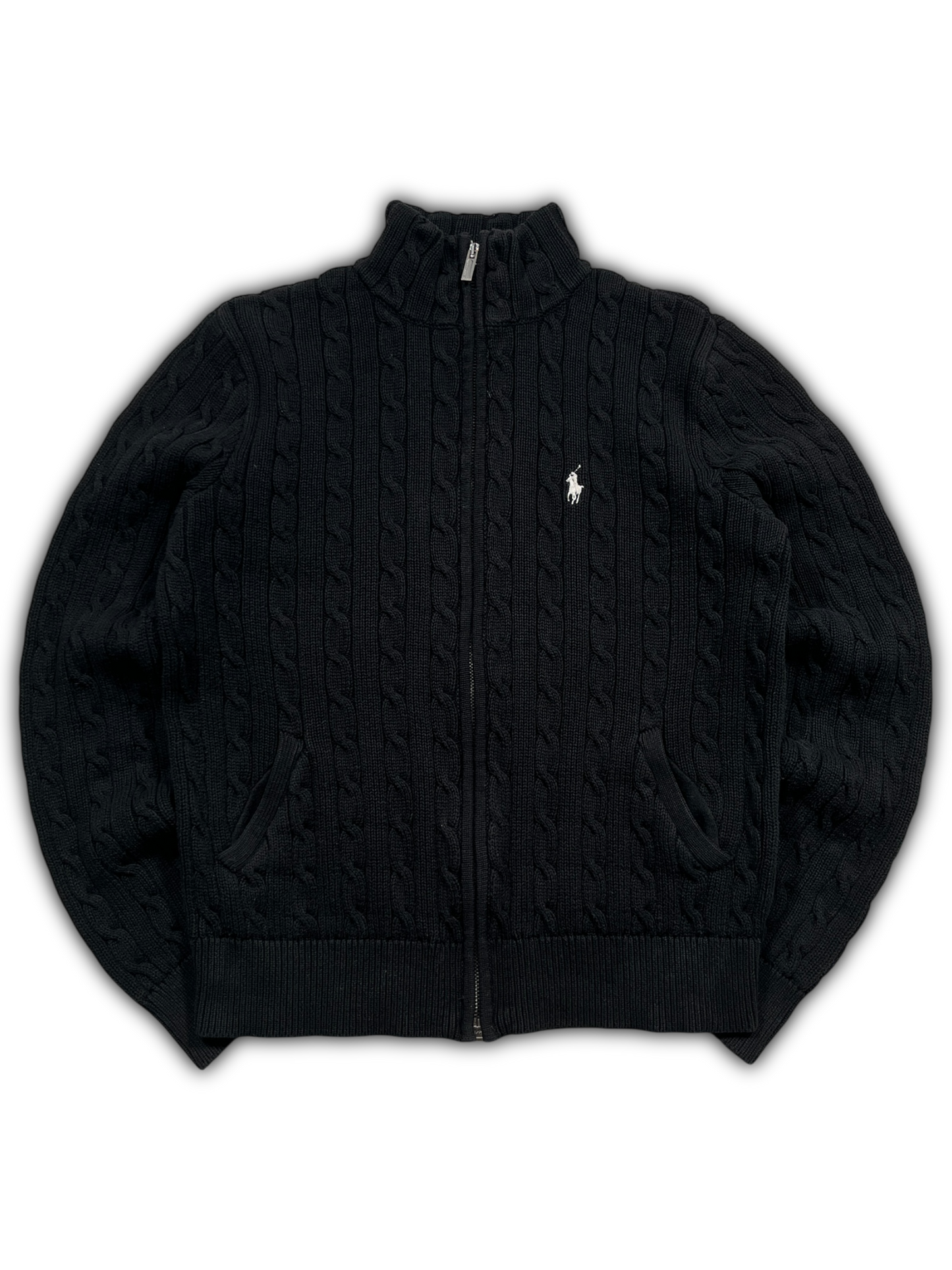 Polo Ralph Lauren Strickpullover mit Reißverschluss (M)
