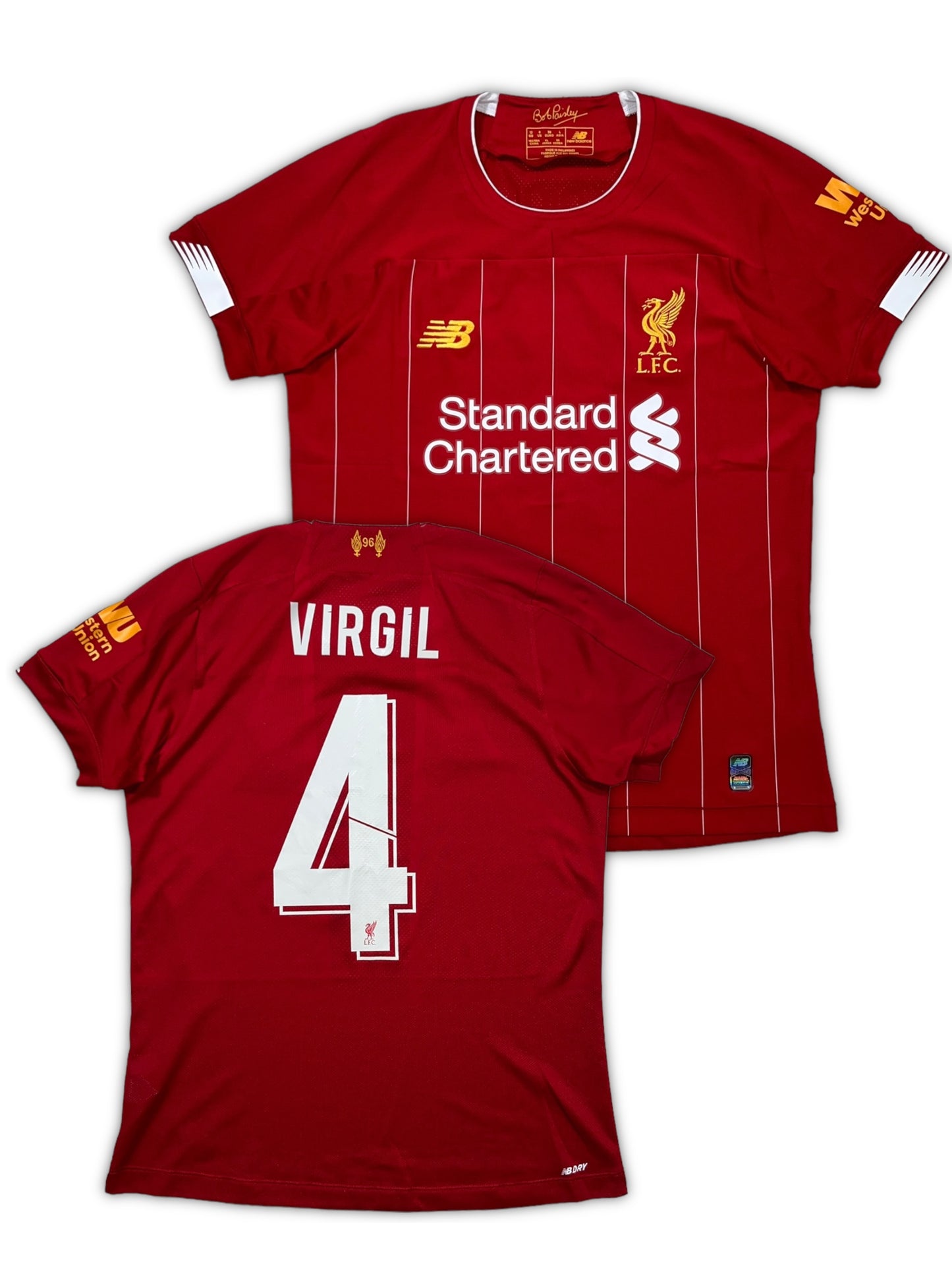 New Balance Liverpool #4 Virgil Van Dijk 2019/20 Heimtrikot (S)