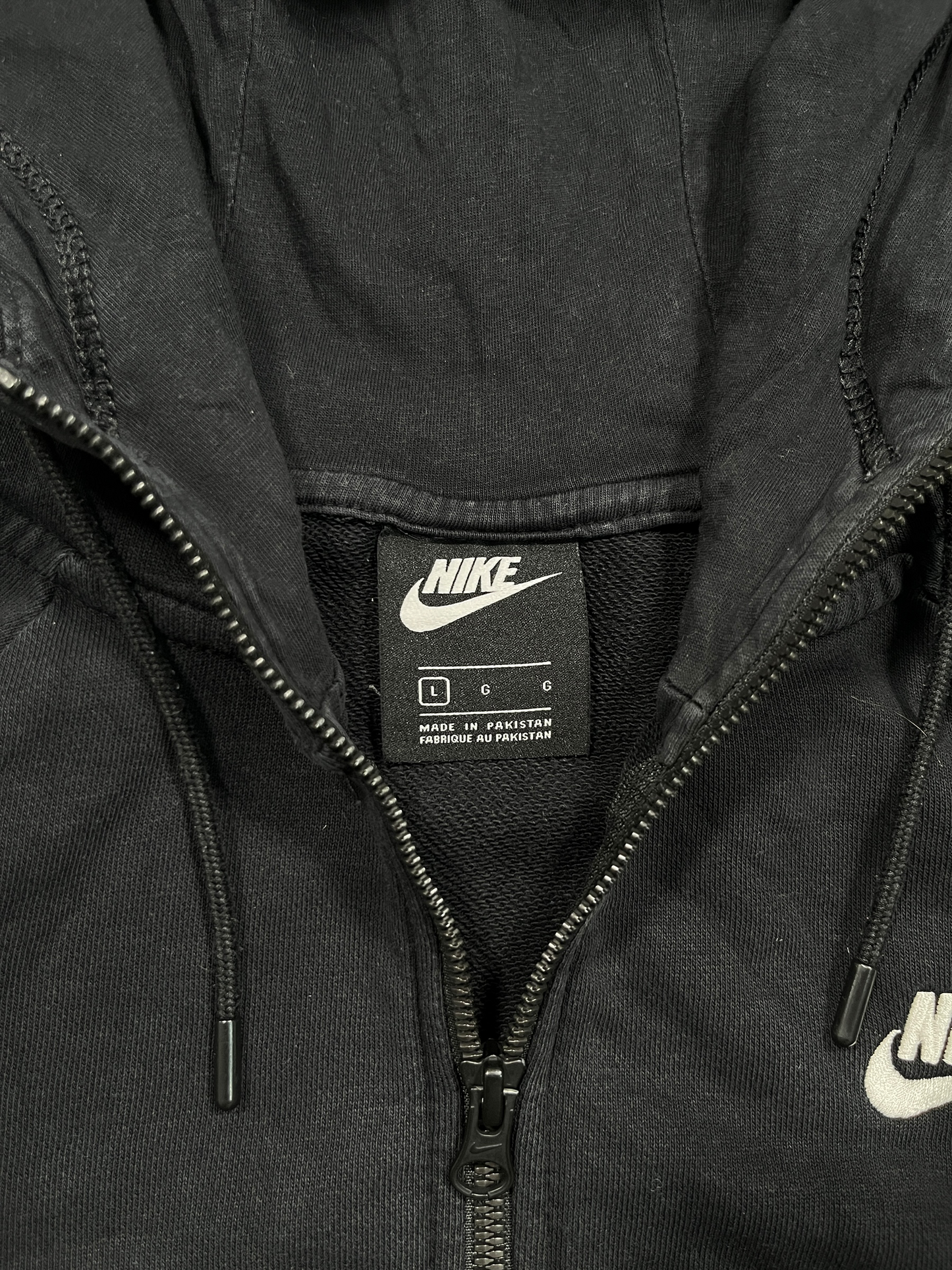 Nike Zip-Up Hoodie (L)-Taka Vintage