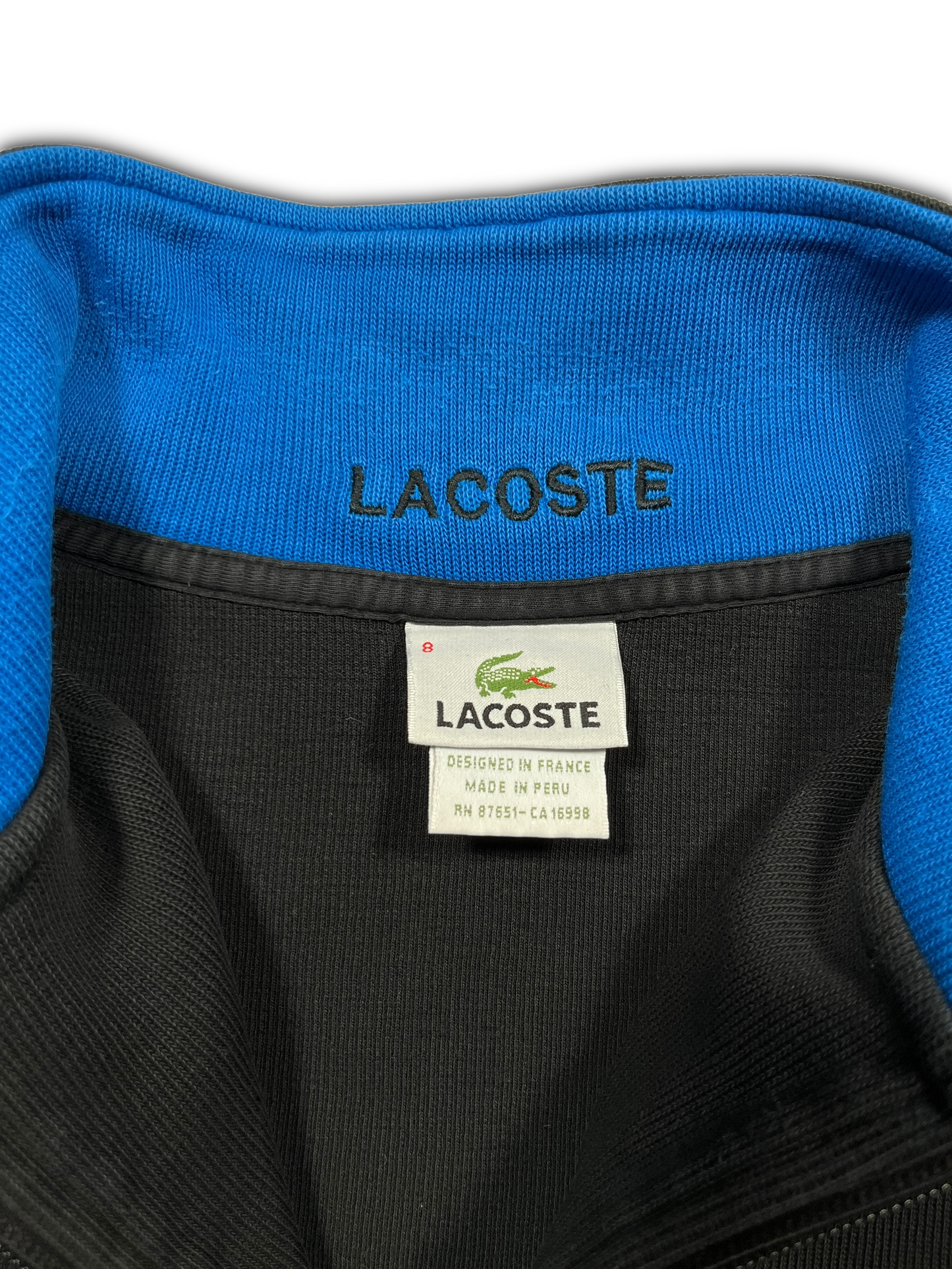Lacoste Pullover mit halbem Reißverschluss (L)