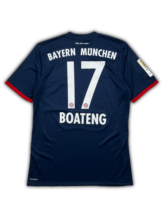 Adidas Bayern Munich #17 Boateng 2017/18 Away Jersey (S)