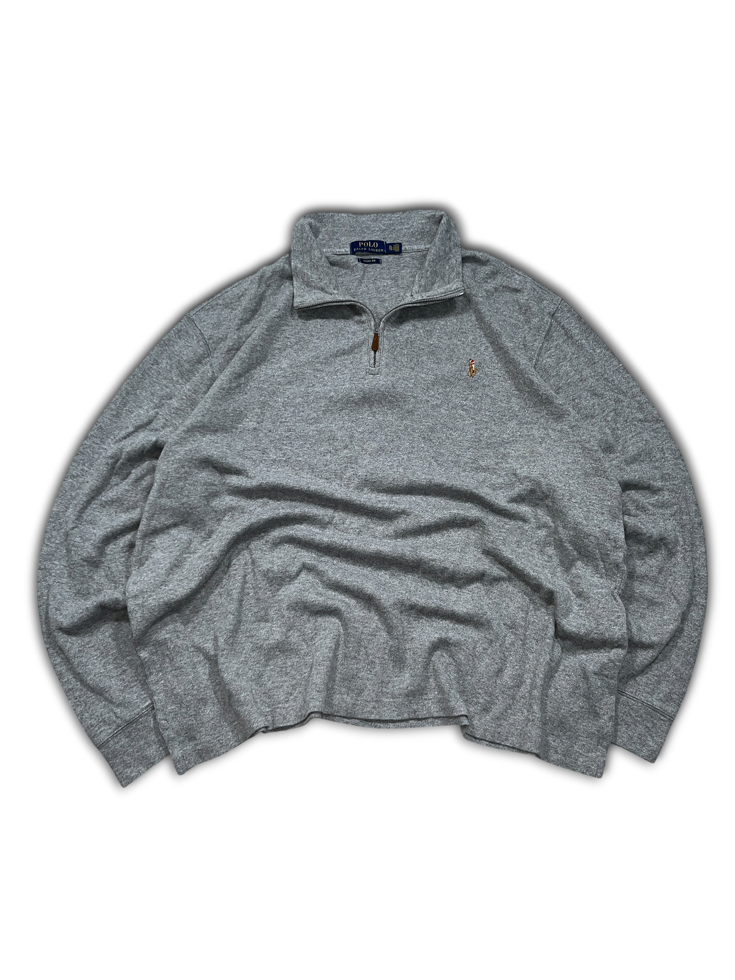 Polo Ralph Lauren Quarter-Zip Sweater (XL)-Taka Vintage