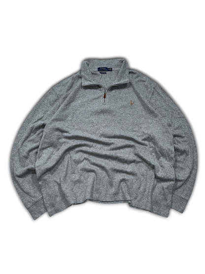 Polo Ralph Lauren Quarter-Zip Sweater (XL)-Taka Vintage
