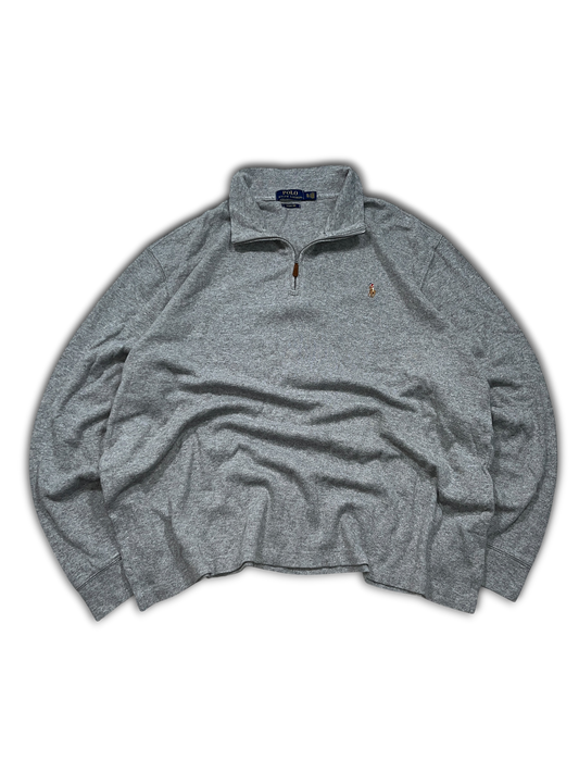 Polo Ralph Lauren Quarter-Zip Sweater (XL)-Taka Vintage