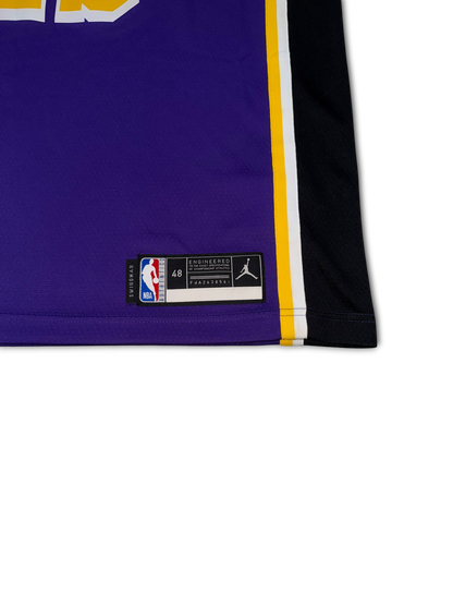 Nike Jordan Lakers #23 LeBron James Basketball Jersey (L)