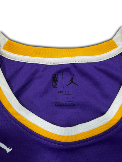 Nike Jordan Lakers #23 LeBron James Basketball Jersey (L)
