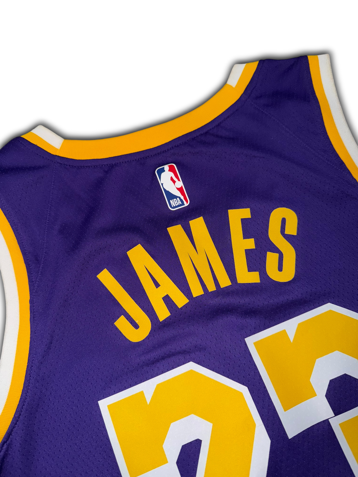 Nike Jordan Lakers #23 LeBron James Basketball Jersey (L)