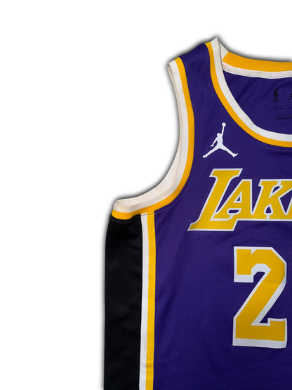 Nike Jordan Lakers #23 LeBron James Basketball Jersey (L)
