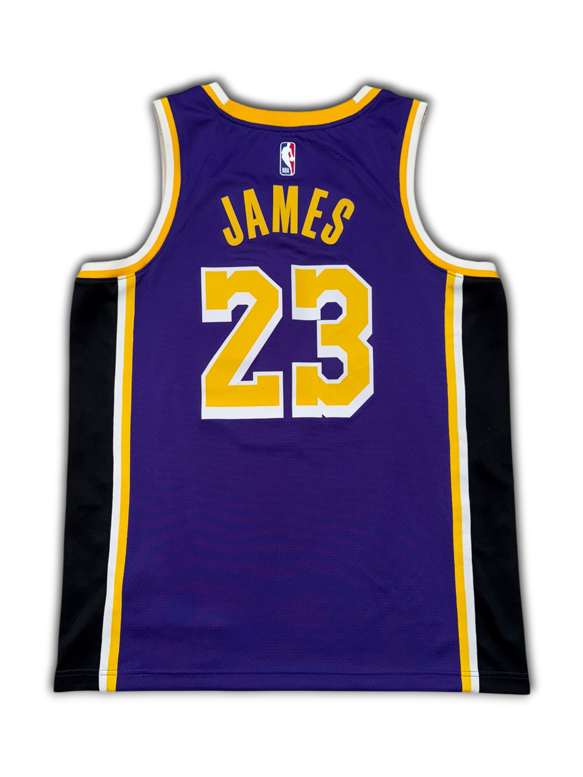Nike Jordan Lakers #23 LeBron James Basketball Jersey (L)