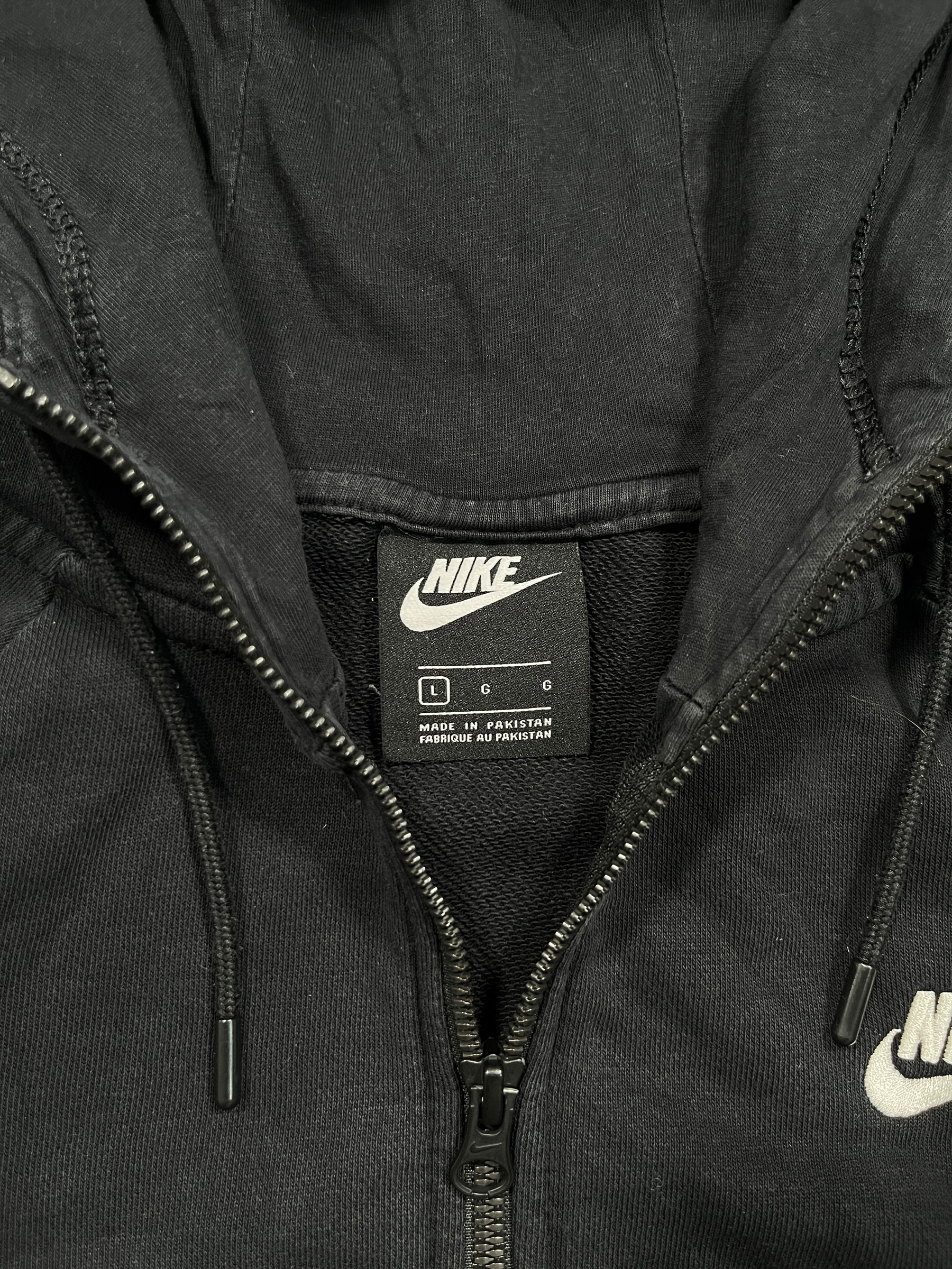 Nike Zip-Up Hoodie (L)-Taka Vintage