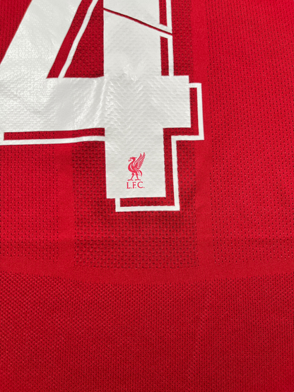 New Balance Liverpool #4 Virgil Van Dijk 2019/20 Home Jersey (S)