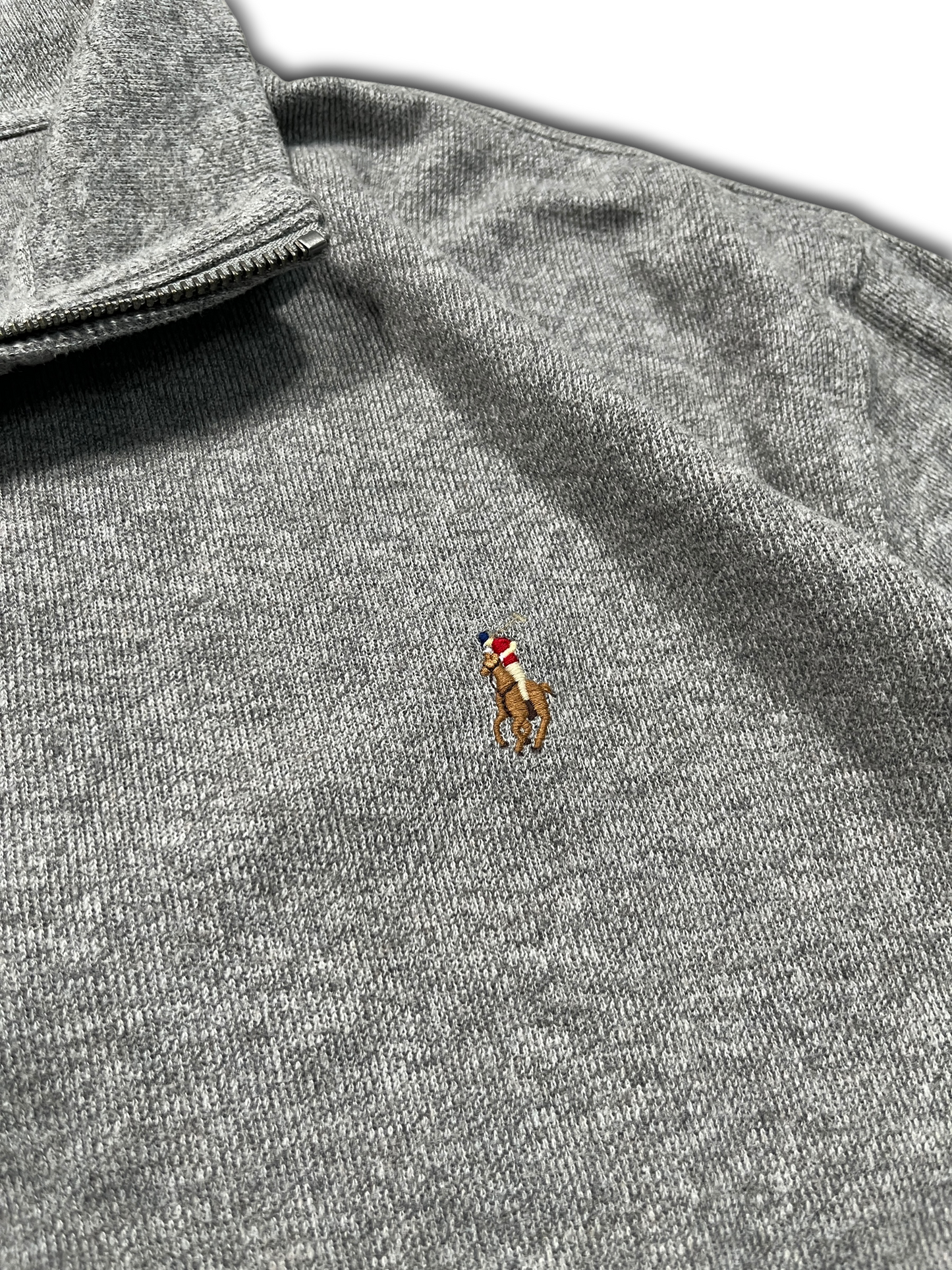 Polo Ralph Lauren Quarter-Zip Sweater (XL)-Taka Vintage
