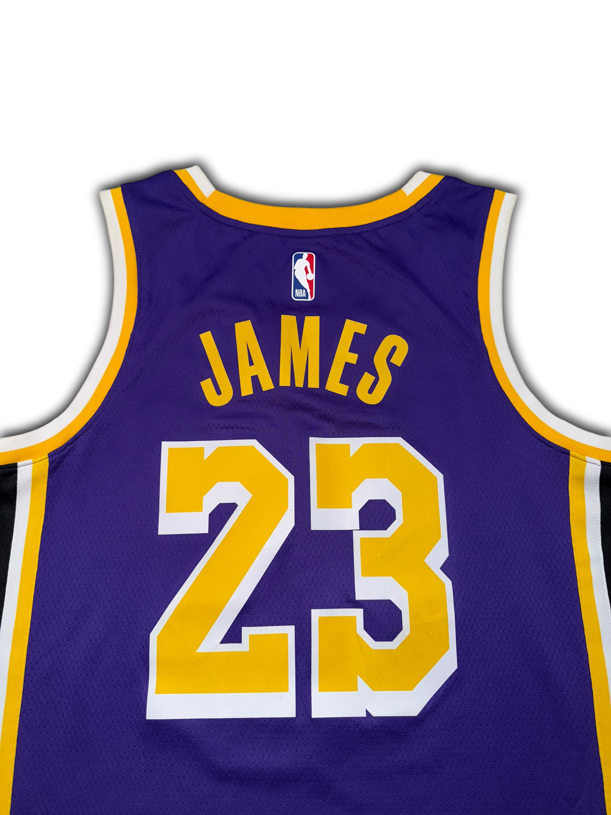 Nike Jordan Lakers #23 LeBron James Basketball Jersey (L)