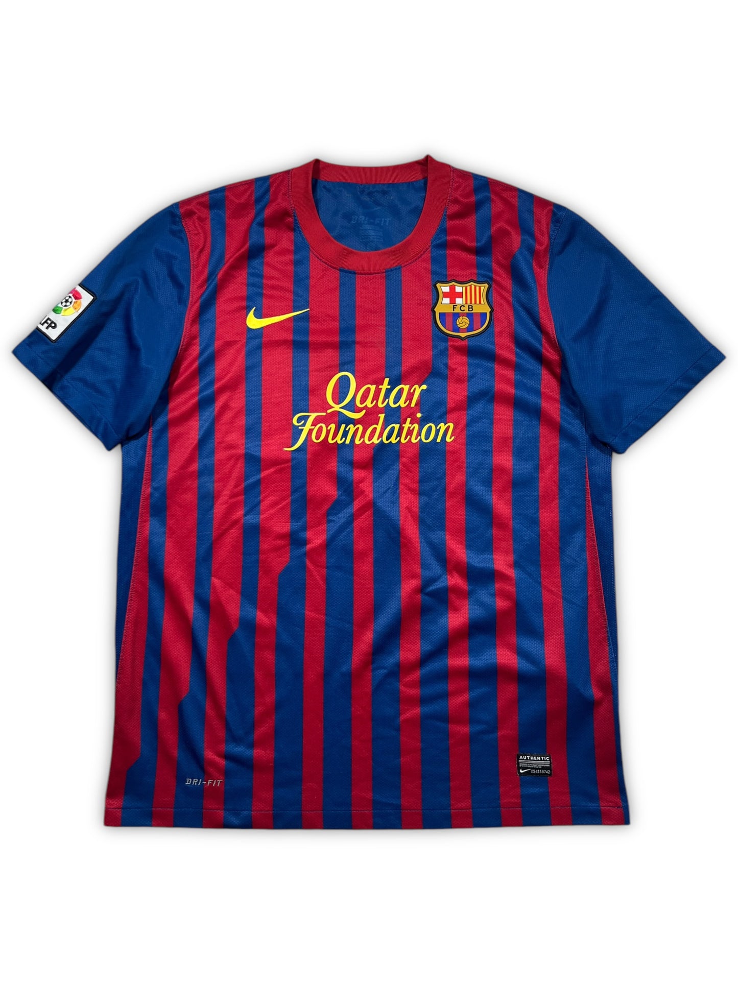 Nike Barcelona #6 Xavi 2011/12 Home Jersey (L)