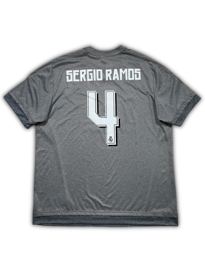 Adidas Real Madrid #4 Sergio Ramos 2015/16 Away Jersey (XL)